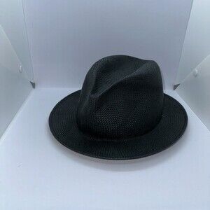 VINTAGE EARLY 2000’s Stacy Adams Mens X-Large Fedora Black Hat RN31905